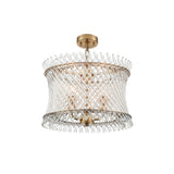 Franklite Ethereal 3lt Pendant Chandelier Aged Brass