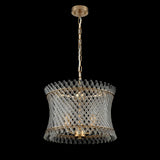 Franklite Ethereal 3lt Pendant Chandelier Aged Brass