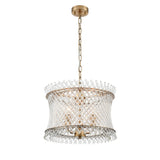 Franklite Ethereal 3lt Pendant Chandelier Aged Brass