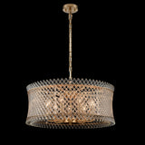 Franklite Ethereal 9lt Pendant Chandelier Aged Brass