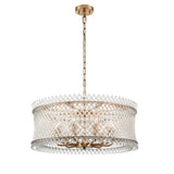 Franklite Ethereal 9lt Pendant Chandelier Aged Brass