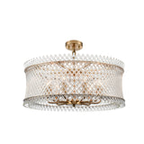 Franklite Ethereal 9lt Pendant Chandelier Aged Brass