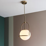 Amos Penthouse Single Pendant Antique Brass from Amos Lighting + Home