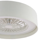 Dar Fan Flush White LED