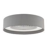 Dar Fan Flush Grey LED