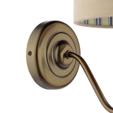 Joules Farley Wall Light Satin Bronze With Shade