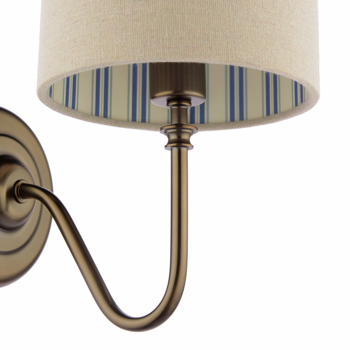 Joules Farley Wall Light Satin Bronze With Shade