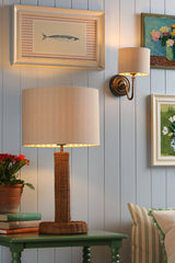 Joules Farley Wall Light Satin Bronze With Shade