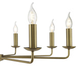 Dar Favian 8 Light Pendant Matt Bronze Fitting Only
