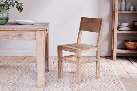 Nkuku Fioni Reclaimed Wood Dining Chair Natural