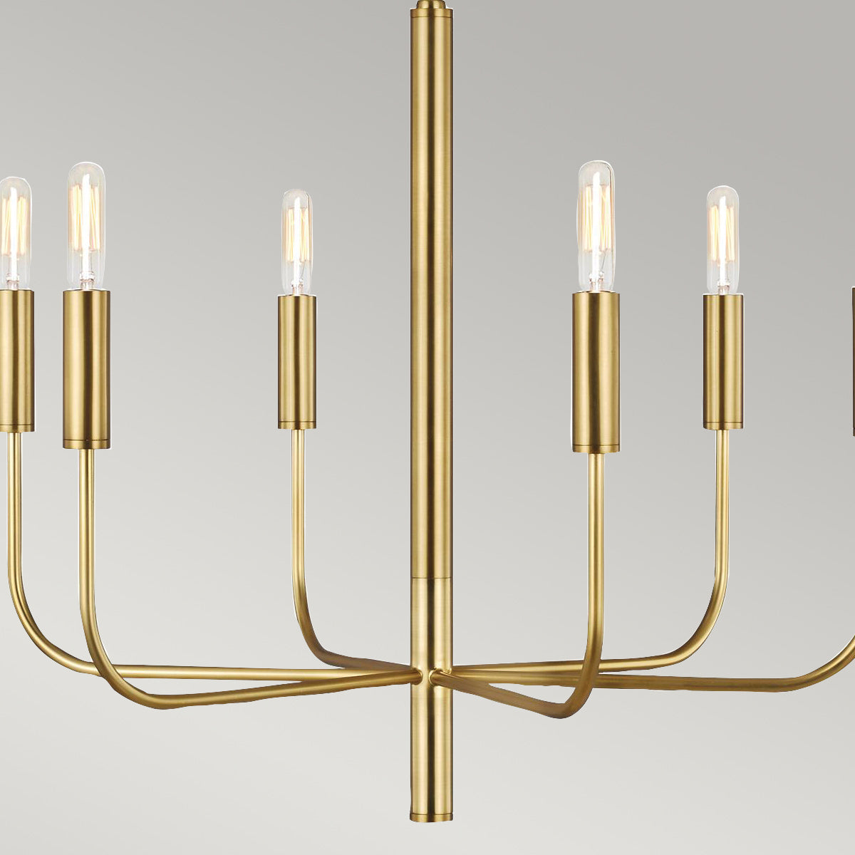 Feiss Brianna 6 lt Chandelier Brass