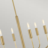 Feiss Brianna 6 lt Chandelier Brass