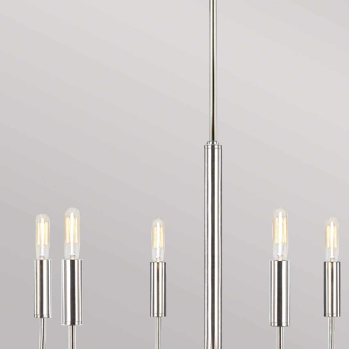 Feiss Brianna 6 lt Chandelier Silver