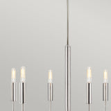 Feiss Brianna 6 lt Chandelier Silver