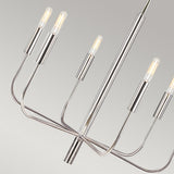 Feiss Brianna 6 lt Chandelier Silver