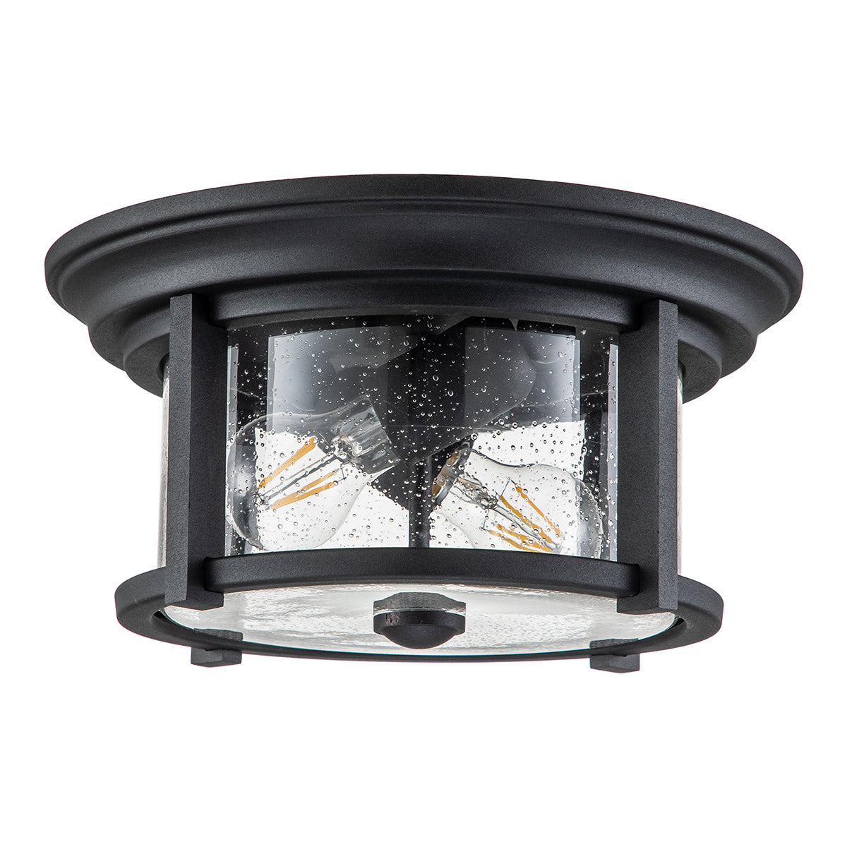 Feiss Merrill 2 Light Flush Black