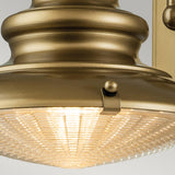 Feiss Redding Station 1 Light Small Wall Lantern Brass