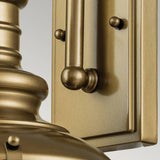 Feiss Redding Station 1 Light Small Wall Lantern Brass