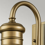 Feiss Redding Station 1 Light Small Wall Lantern Brass