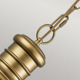 Feiss Redding Station 1 Light Medium Chain Lantern Brass