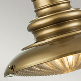 Feiss Redding Station 1 Light Medium Chain Lantern Brass