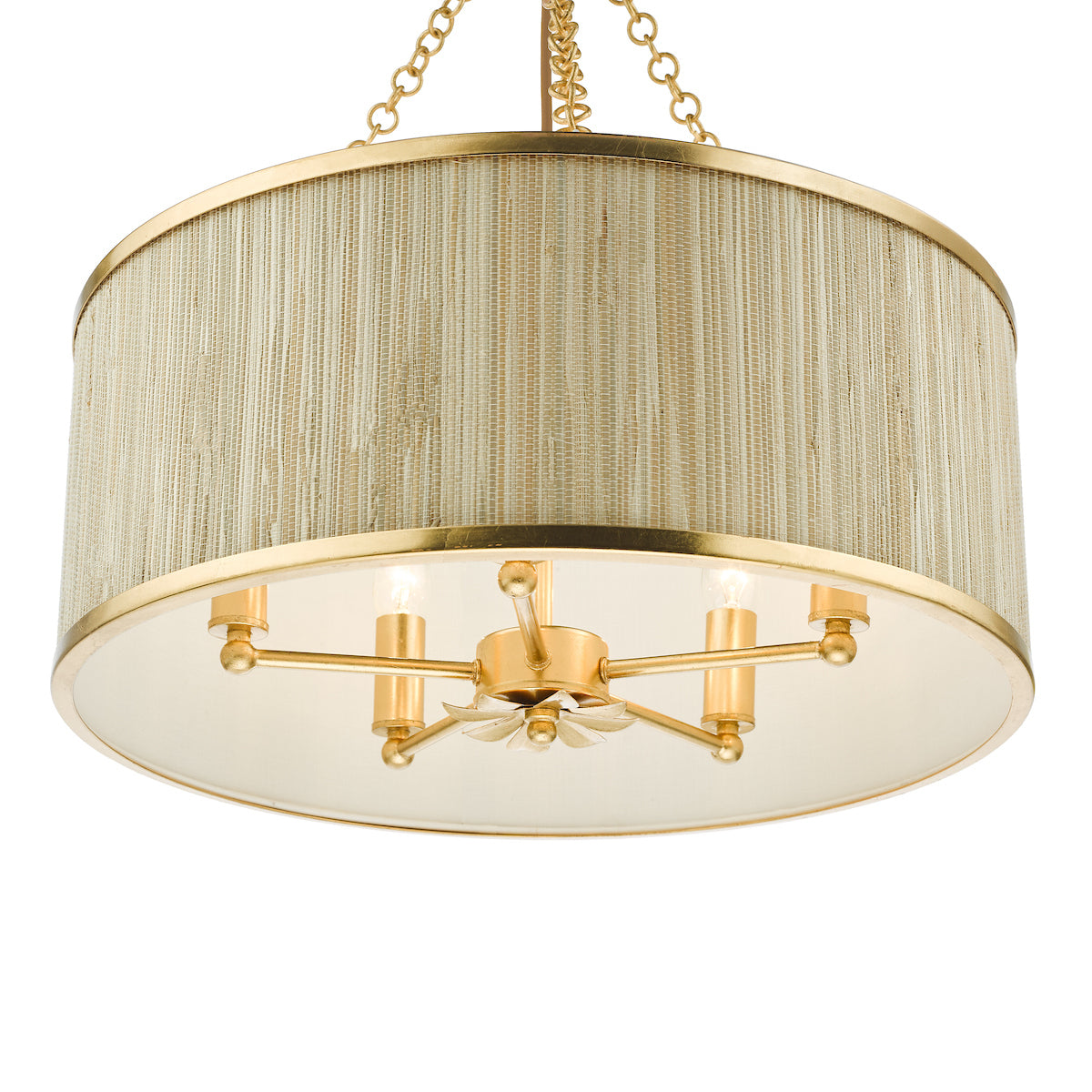 Dar Fenella 5 Light Pendant Gold Leaf –  from Amos Lighting + Home