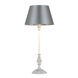 David Hunt Flemish Table Lamp Distressed Grey & Coconut Base Only