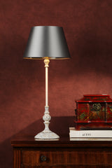 David Hunt Flemish Table Lamp Distressed Grey & Coconut Base Only