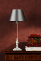 David Hunt Flemish Table Lamp Distressed Grey & Coconut Base Only