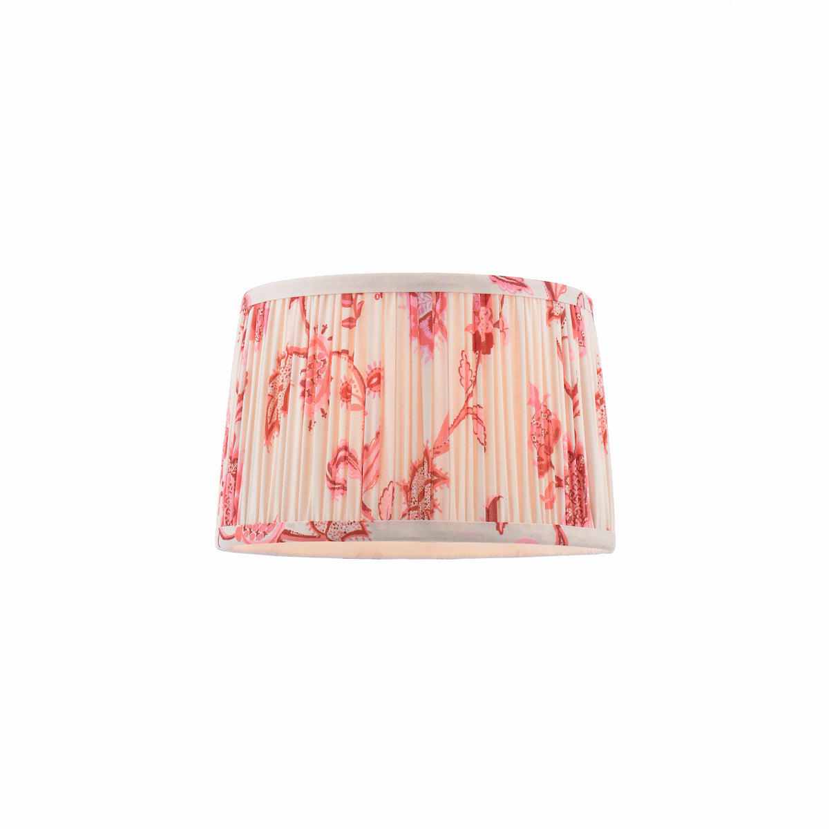 Joules Folly Pink Cotton Tapered Drum Shade 25cm