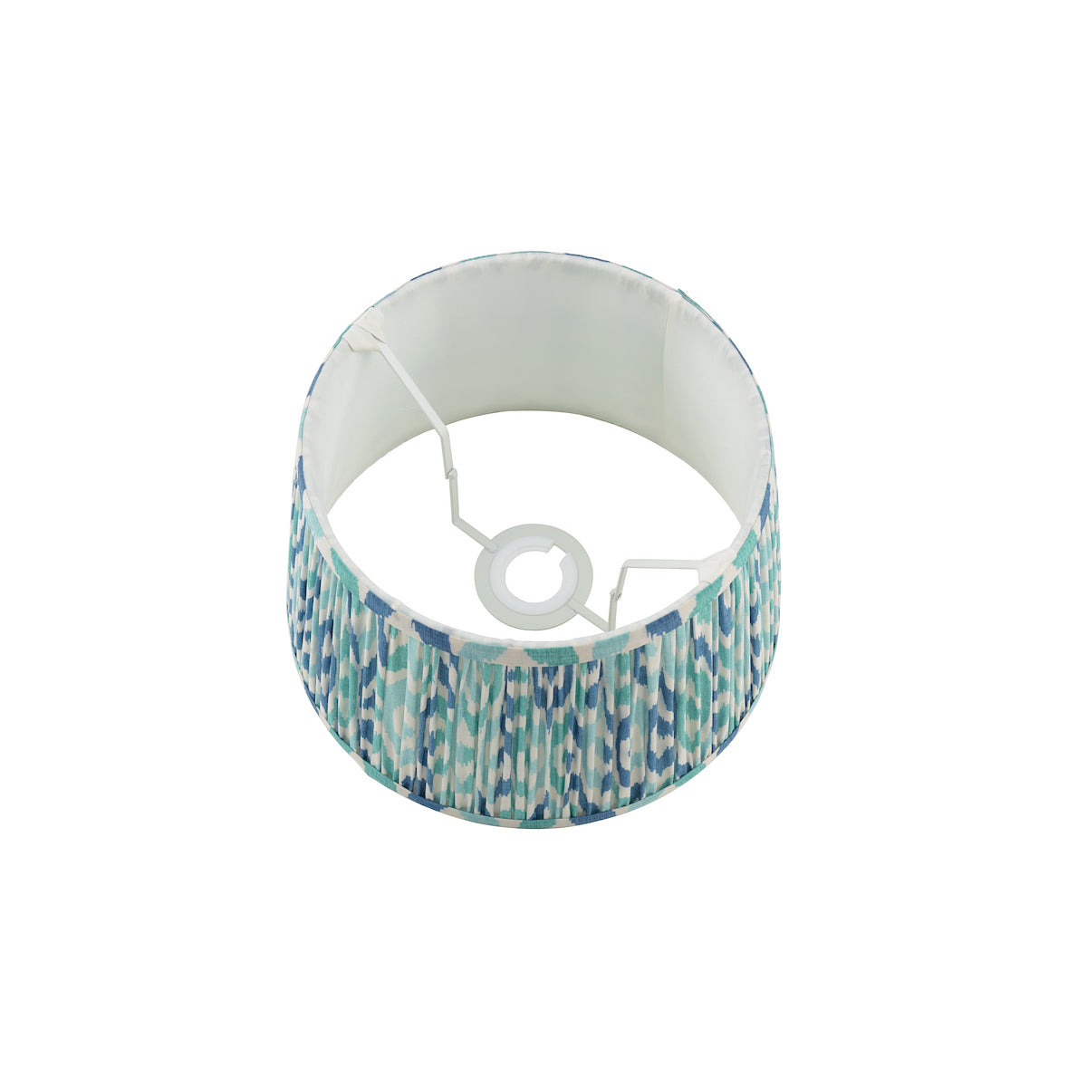 Joules Folly Blue Cotton Tapered Drum Shade 25cm