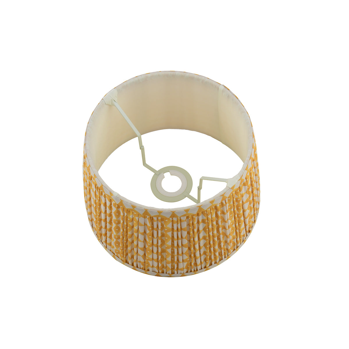 Joules Folly Yellow Cotton Tapered Drum Shade 25cm