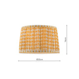 Joules Folly Yellow Cotton Tapered Drum Shade 25cm
