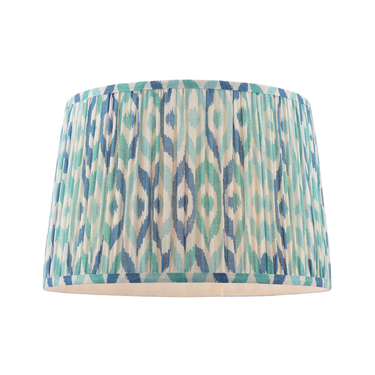 Joules Folly Blue Cotton Tapered Drum Shade 40cm