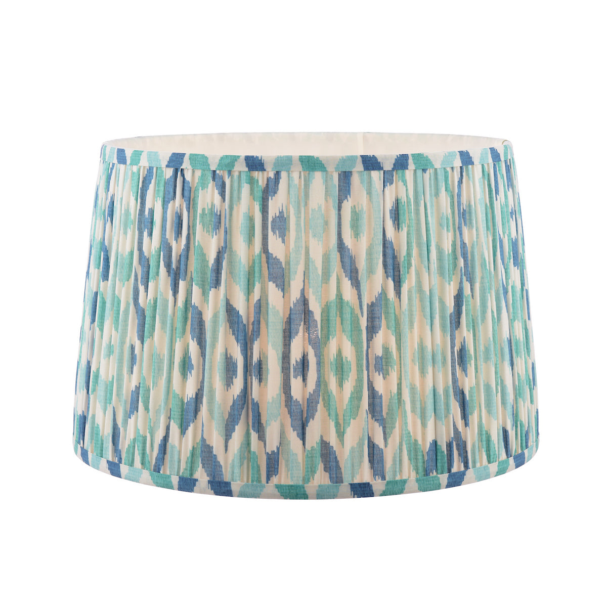 Joules Folly Blue Cotton Tapered Drum Shade 40cm