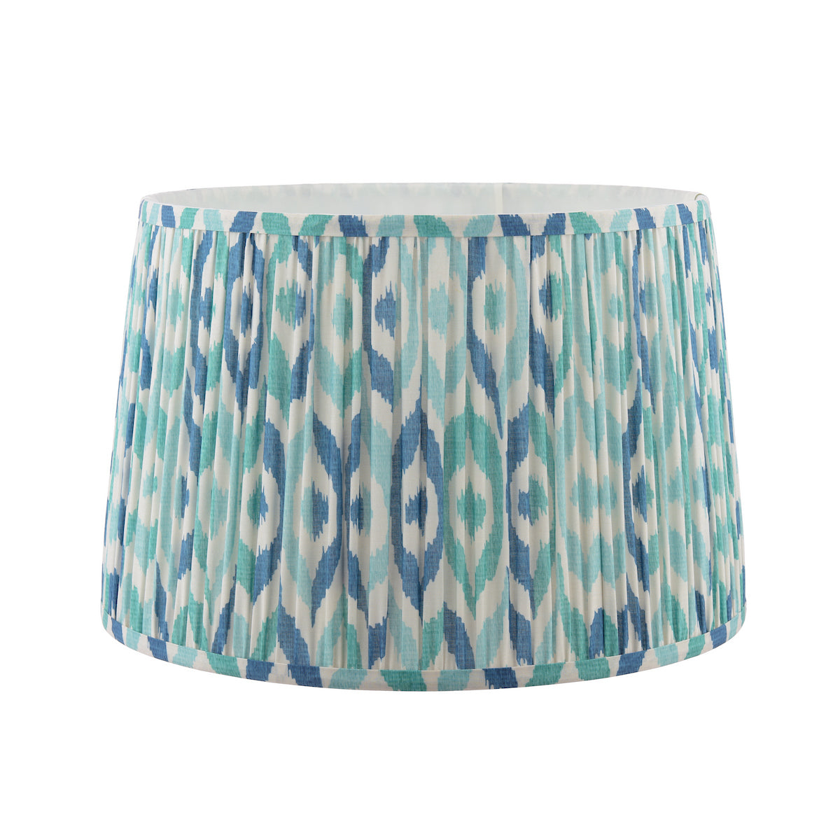 Joules Folly Blue Cotton Tapered Drum Shade 40cm