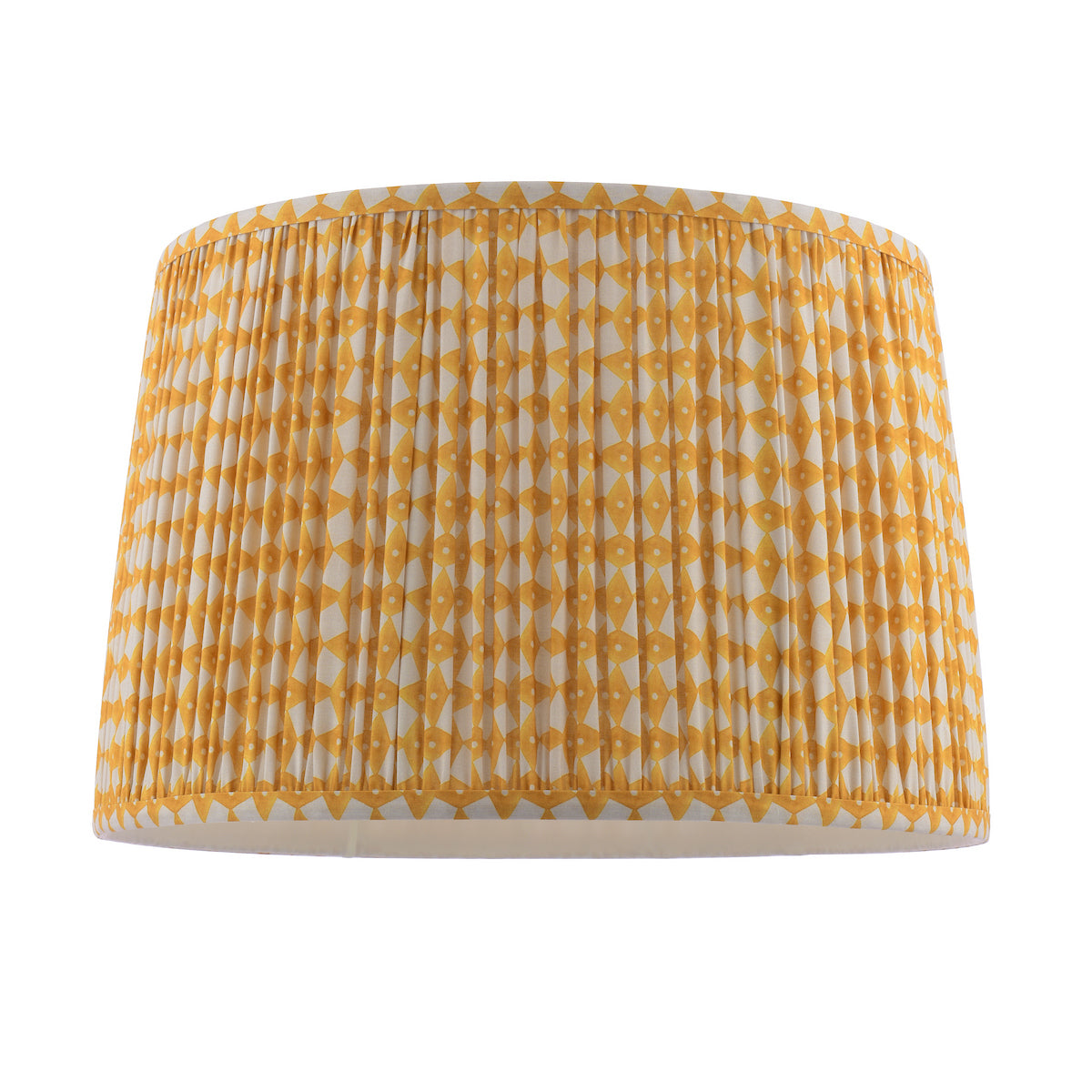 Joules Folly Yellow Cotton Tapered Drum Shade 40cm