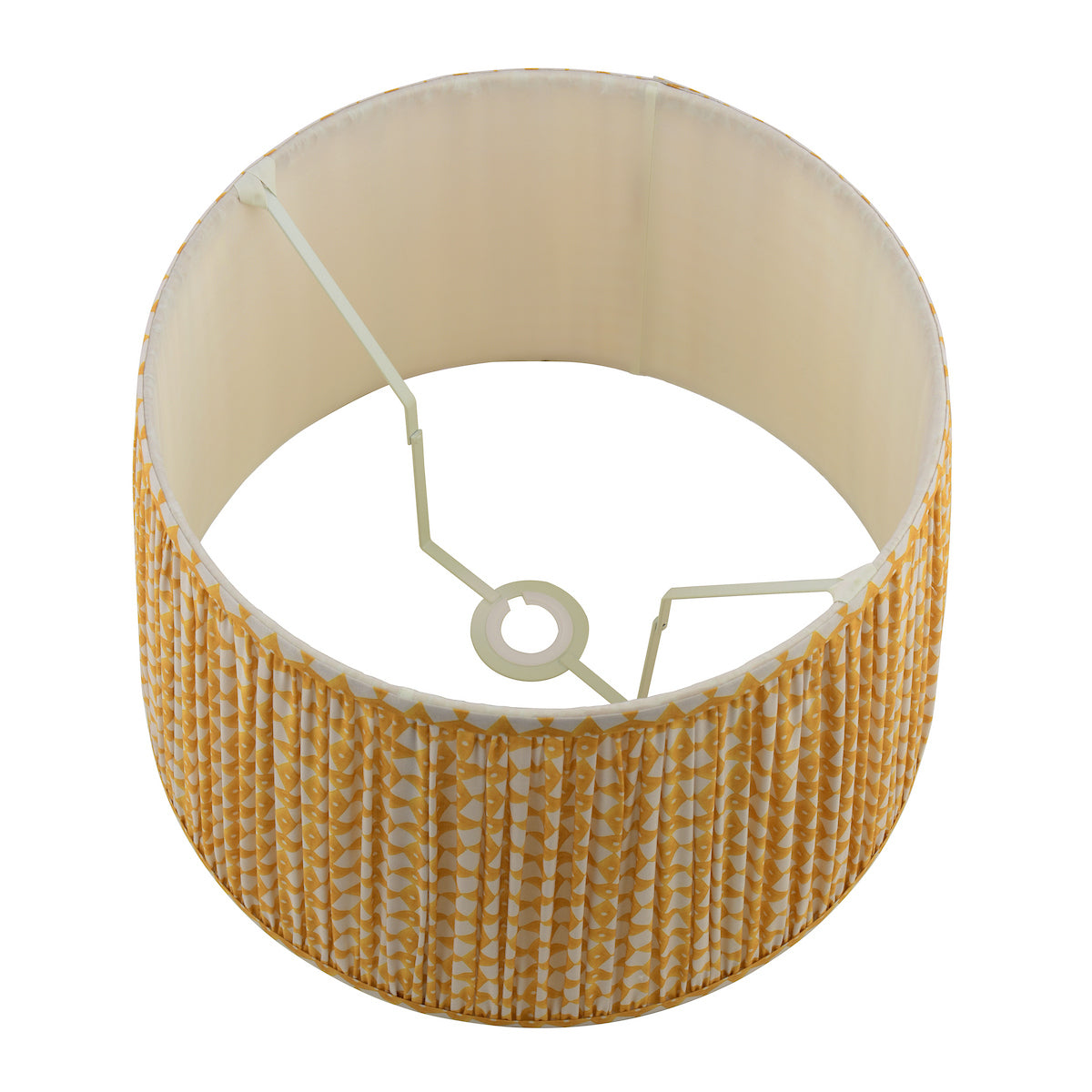 Joules Folly Yellow Cotton Tapered Drum Shade 40cm