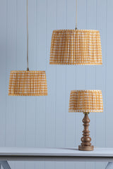Joules Folly Yellow Cotton Tapered Drum Shade 40cm