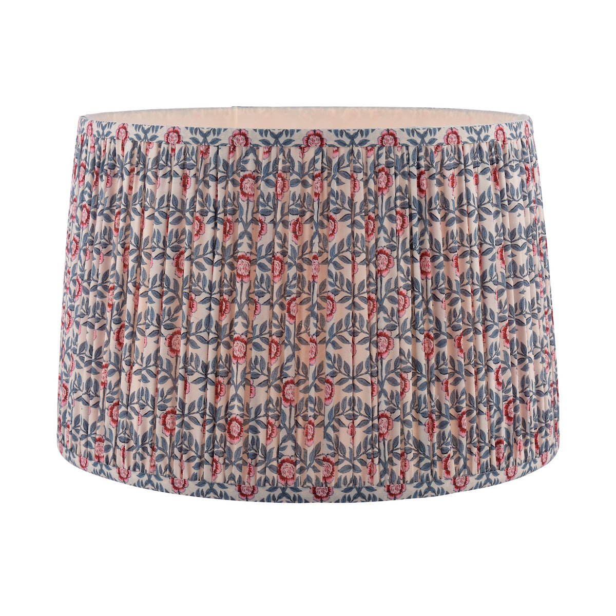 Joules Folly Multi Coloured Cotton Tapered Drum Shade 40cm