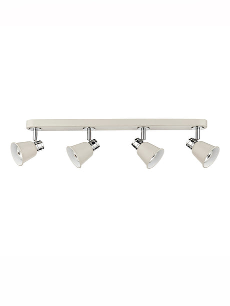 Dar Fry 4 Bar Spotlight Cream and Polished Chrome –  from Amos Lighting + Home