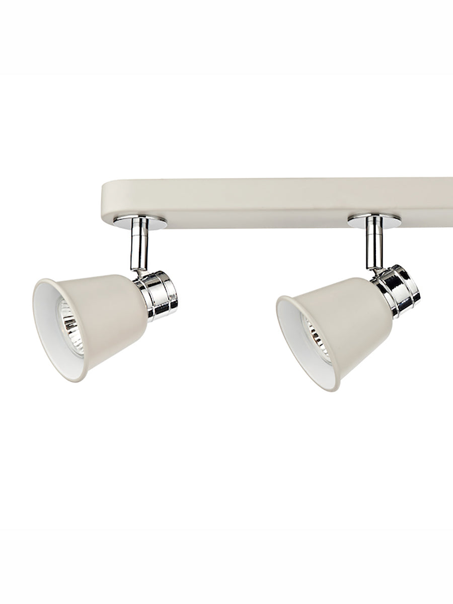 Dar Fry 4 Bar Spotlight Cream and Polished Chrome –  from Amos Lighting + Home