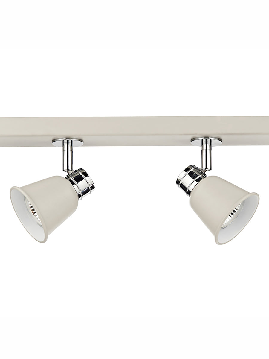 Dar Fry 4 Bar Spotlight Cream and Polished Chrome –  from Amos Lighting + Home