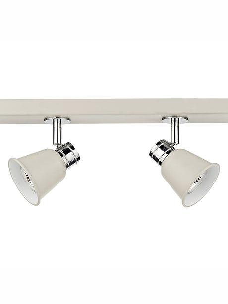 Dar Fry 4 Bar Spotlight Cream and Polished Chrome –  from Amos Lighting + Home