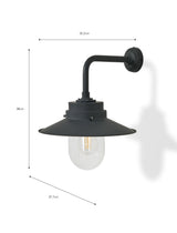 Garden Trading Semington Wall Light Carbon Black
