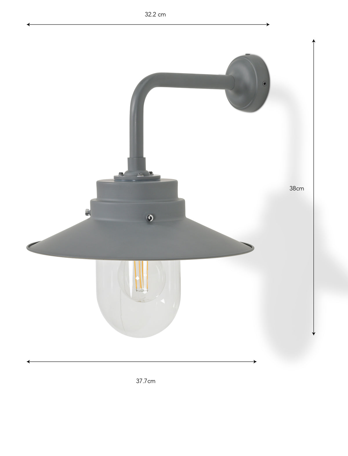 Garden Trading Semington Wall Light Charcoal
