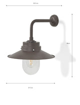 Garden Trading Semington Wall Light Coffee Bean