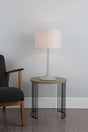 Dar Funchal Table Lamp Grey with Shade –  from Amos Lighting + Home