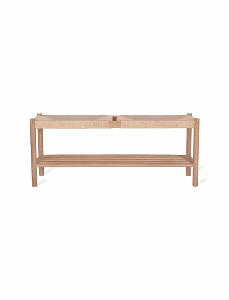 Garden Trading Longworth Hallway Bench - Oak Wood, Natural
