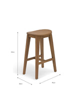 Garden Trading Walcote Bar Stool Mahogany Wood, Natural